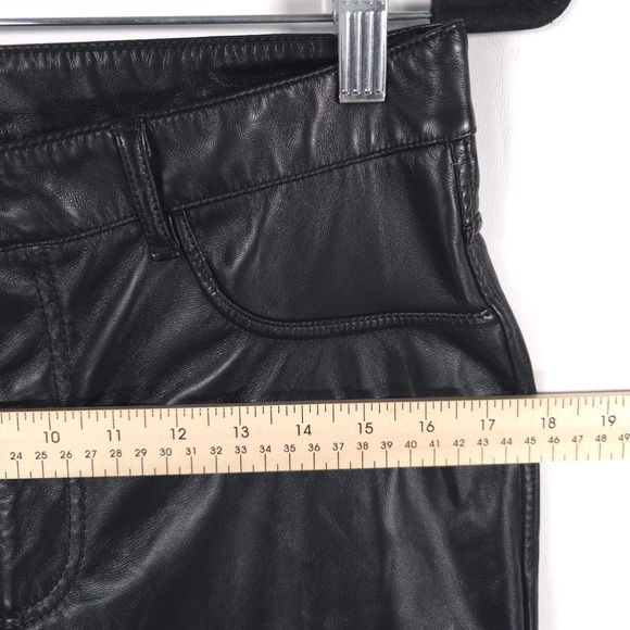 Joie LIMITED EDITION Faux Leather Pants Black JEI0000 Size 6 - Picture 8 of 16